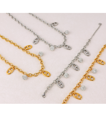 Pulseras brazaletes acero...