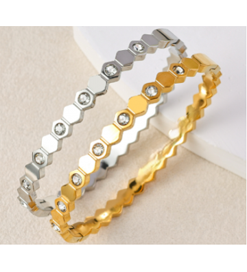 Pulseras brazaletes acero...