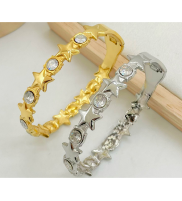 Pulseras brazaletes acero...