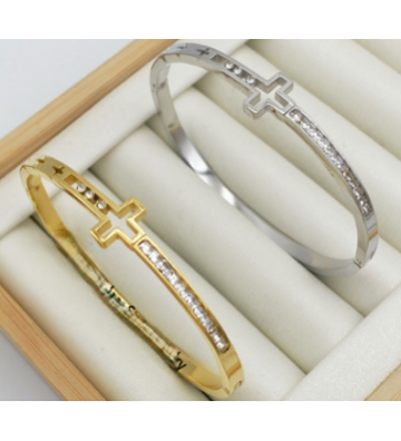 Pulseras brazaletes acero...