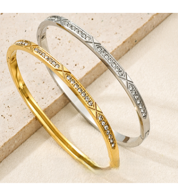 Pulseras brazaletes acero...