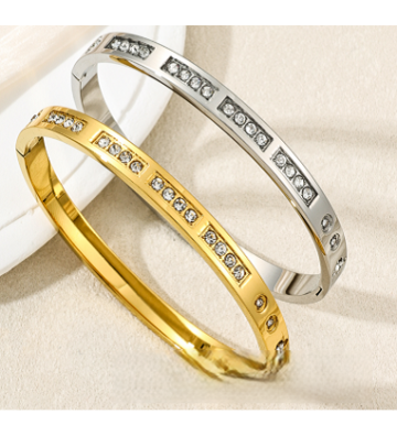 Pulseras brazaletes acero...