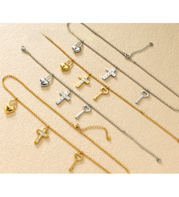 Pulseras brazaletes acero...