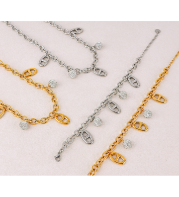 Pulseras brazaletes acero...