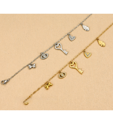 Pulseras brazaletes acero...