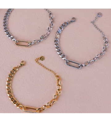 Pulseras brazaletes acero...