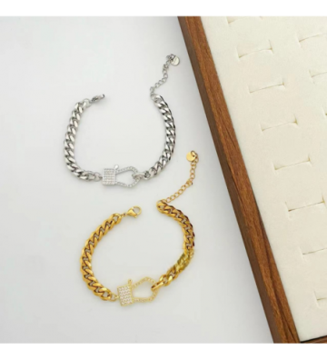 Pulseras brazaletes acero...