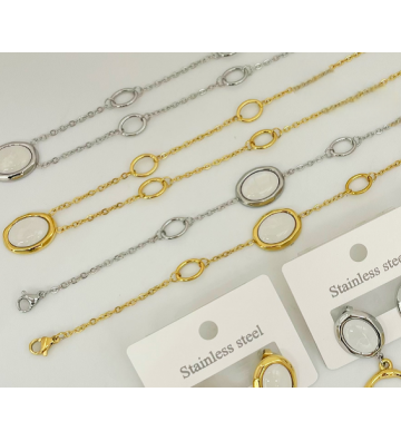 Pulseras brazaletes acero...