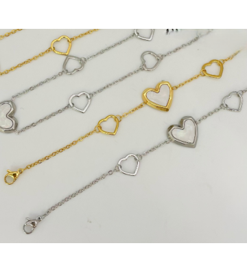 Pulseras brazaletes acero...