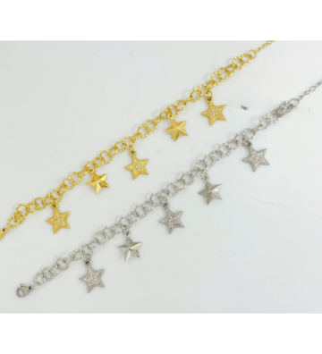 Pulseras brazaletes acero...