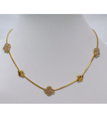 Collares acero Plateado...