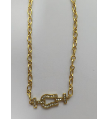 Collares acero Dorado...