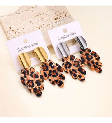 Pendientes acero Dorado...