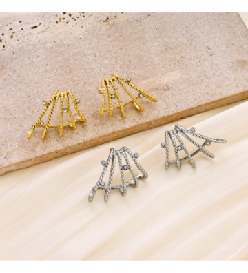 Pendientes acero Dorado...