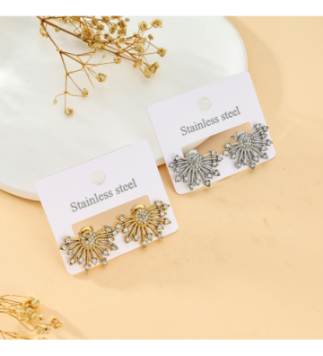 Pendientes acero Plateado...