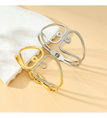 Pulseras brazaletes acero...