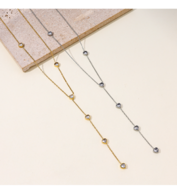 Collares acero Dorado...