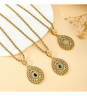 Collares acero Dorado y...