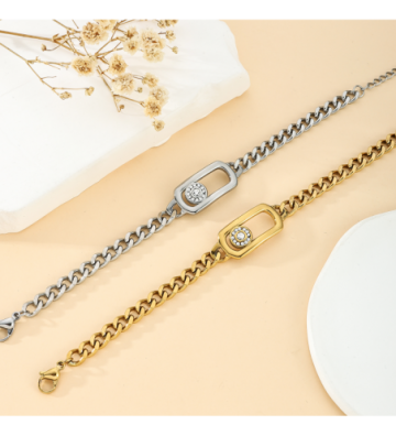 Pulseras brazaletes acero...