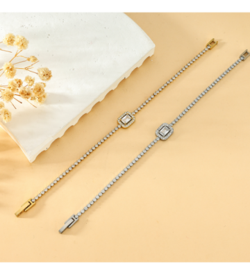 Pulseras brazaletes acero...