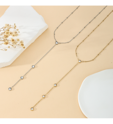 Collares acero Plateado...