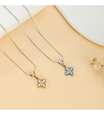 Collares acero Dorado...