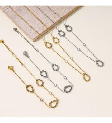 Collares acero Dorado...