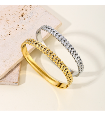 Pulseras brazaletes acero...