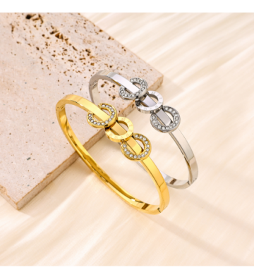 Pulseras brazaletes acero...