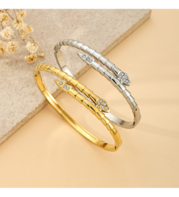 Pulseras brazaletes acero...