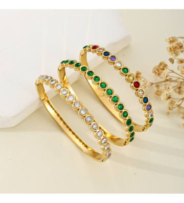 Pulseras brazaletes acero...