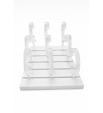 Expositor blanco de relojes