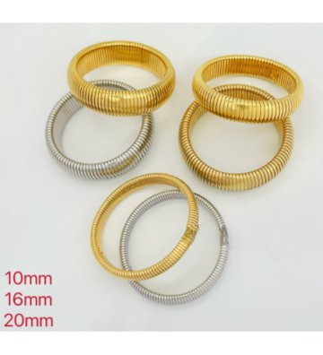 Pulseras brazaletes acero...