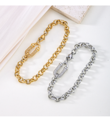 Pulseras brazaletes acero...