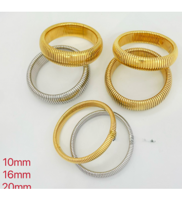 Pulseras brazaletes acero...