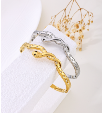 Pulseras brazaletes acero...
