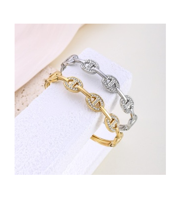 Pulseras brazaletes acero...