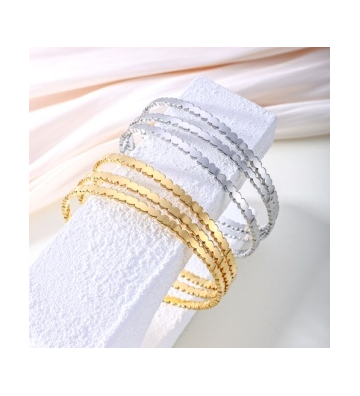Pulseras brazaletes acero...