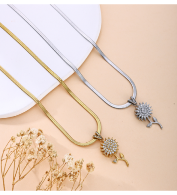 Collares acero Dorado...