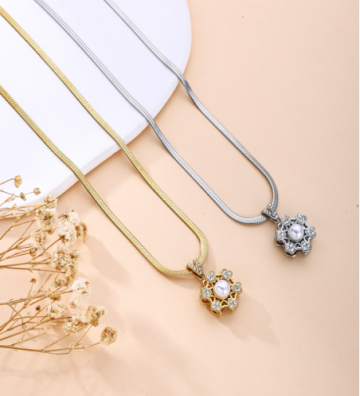 Collares acero Dorado...