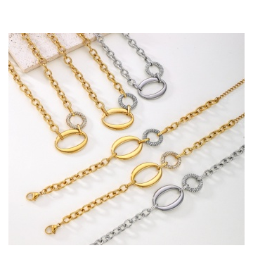 Pulseras brazaletes acero...