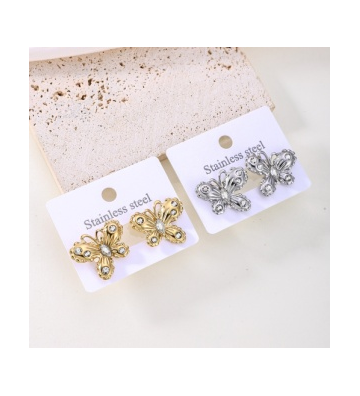 Pendientes acero Dorado...