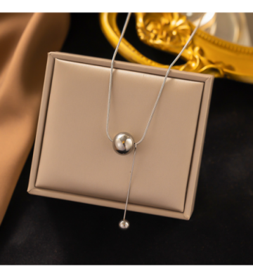 Collares acero Plateado...