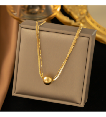 Collares acero Dorado...
