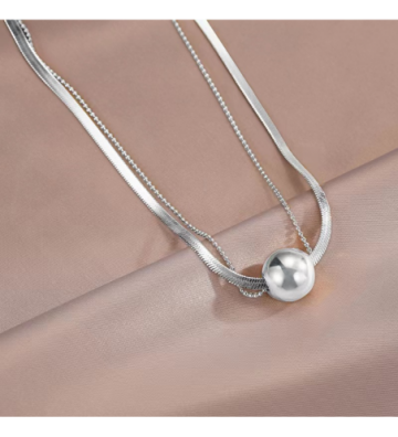 Collares acero Plateado...