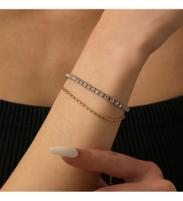 Pulseras brazaletes acero...