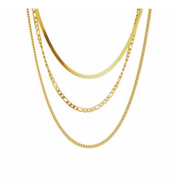 Collares acero Dorado...