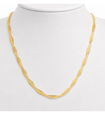 Collares acero Dorado...