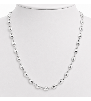 Collares acero Plateado...
