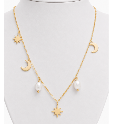 Collares acero Dorado...